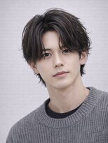 ハレ ヘアサロン(Hale hair salon)&nbsp;Haleリバースセンターパートウルフニュアンスパーマ20代30代原宿