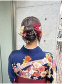 卒業式ヘアセット♪リボンカチモリスタイル★