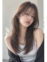 シティー(CITY.)&nbsp;韓国風顔まわりレイヤー×透明感ブラウン