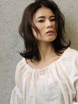 アンフェインド02(UNFEIGNED 02)&nbsp;クラゲヘアー/小顔に見せるヘア/ココアベージュ/伏見/栄