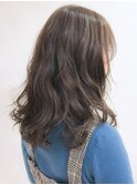 ナチュラルブラウン×ゆるふわウェーブ