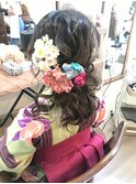 卒業式袴ヘアアレンジ　【ヘアアレンジ　立川/立川南/袴着付け】