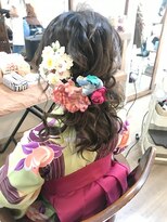 ロカット サロン(Roquat Salon)&nbsp;卒業式袴ヘアアレンジ　【ヘアアレンジ　立川/立川南/袴着付け】