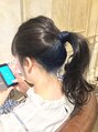 アーサス ヘアー サローネ 北千住店(Ursus hair salone by HEADLIGHT) ポーニーテール＆シークレットネイビーカラー☆