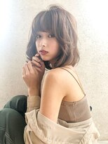 エイミー(Aimee)&nbsp;Aimee町田　大人可愛い小顔ワンカールボブ×モカベージュ