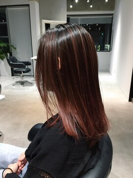 アディクト 綾瀬(ADDICT) 【ADDICT_YuuYa】暖色系カラー_バレイヤージュデザイン