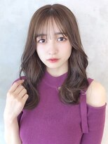 アイティー バイ アルバム 中野店(IT by ALBUM) 韓国風マロンミディ_マロンベージュAラインボブ_8588