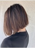 【plein玉造】前下がりボブ×ナチュラルブラウン