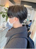 ナチュラルセンターパート/ツーブロ刈り上げ/艶感トリートメント