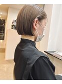 ミルクティーベージュ☆ボブ