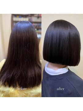 コージ(koji) 切りっぱなしボブ／直方／美革ストレート