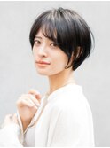 青山 表参道 ショートカット 30代40代 チョコレートブラウン