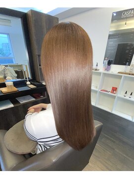アールサロンプラスキャスパ 自由が丘(Rrsalon+CASPA) 【髪質改善】R.HASエクソソーム水素トリートメント×艶カラー