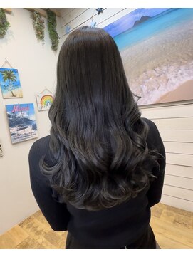 ラニハナクドウ(lanihana.kudo) +＊～ブリーチ無しカラー【オリーブグレー】～＊+