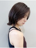 ボブショートボブ縮毛矯正ベージュグレージュ門前仲町