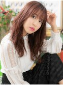 韓国風ロングレイヤーミルクティーピンクc5川口20代30代40代