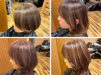 ピッカヘアーデザイン(PICKA hair-design)の写真/初めて【白髪ぼかしハイライト】を入れる方はお任せください☆派手すぎず、白髪が目立たない新しい髪型に☆