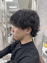 ハイバレーヘアーメゾン(HIGH VALLEY HAIRMAISON) メンズパーマ波巻きパーマゆるめふんわりパーマ岡山南中央町