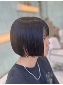 切りっぱなしボブ