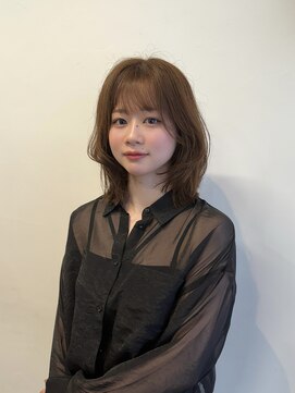 クイ(quii) ★韓国ヘアブリーチなしベージュ/レイヤーボブ前髪顔周り