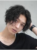 大分ミディアムセンターパートスパイラルパーマ