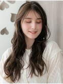 フェイスフレーミングミストバングゆるふわロングY川口20代30代