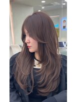 ロンド レア 天神大名店(Lond Le’a)&nbsp;イヤリングカラー/外ハネボブ /縮毛矯正/レイヤーボブ/艶髪