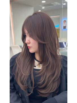 ロンド レア 天神大名店(Lond Le’a) イヤリングカラー/外ハネボブ /縮毛矯正/レイヤーボブ/艶髪