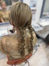 ラルム 仙台駅前店(LARME) ツイン編み下ろしヘアセット