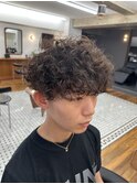 MEN'S HAIR/プードルパーマ/メンズカット/大人メンズ/表参道駅