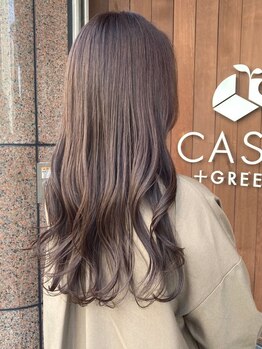 ケースプラスグリーン(CASE+GREEN)の写真/今話題[イルミナカラー]で憧れの外国人風☆程よい抜け感が今の気分♪[カット＋イルミナカラー￥9700]