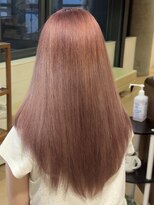 アウラ(AURA)&nbsp;ピンクベージュ/ダブルカラー/ブリーチ/ピンクラベンダー