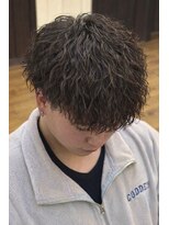 ダスティ穂高店 ツイストスパイラルパーマ_縦落ちパーマ_メンズパーマ