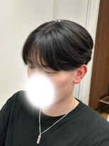 ニルバ(niLva)&nbsp;メンズ人気ヘア！『黒髪シースルーマッシュ』