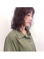 ガーランドウメダ(Garland umeda)&nbsp;ふあふあパーマ×チェリーピンク