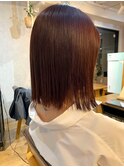 【透明感】切りっぱなしボブ