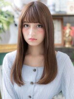 カバーヘア ブリス 上尾西口店(COVER HAIR bliss)&nbsp;■透け感ミルクベージュ小顔ストレート111-4★上尾20代30代40代