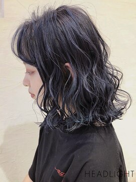 アーサス ヘアー デザイン 八王子店(Ursus hair Design by HEADLIGHT) シルバーアッシュ×ミディアムウェーブ