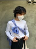 メンズパーマ/ポイントハイライト