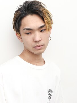 ルックグッドストア(LOOK GOOD STORE) 束感ツーブロックマッシュパーマウルフ波巻きスキンフェード237