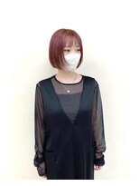 ルッツ(Lutz. hair design)&nbsp;ボブ＋ラベンダーピンク【犬山良慈】