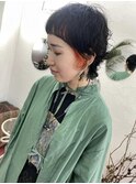 qiie/イメチェン/チェリーブラウン/モード/ダークアッシュ