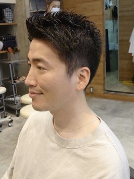 ヒート トウキョウ 目黒店(HEAT TOKYO) ツイスパセンターパートマッシュ波巻きダウンパーマメンズ目黒