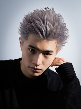 ネイビー 表参道(NAVY) メンズショート　ブリーチ　スパイキーショート　表参道