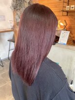 ビスクヘアデザイン(bisq hair design)&nbsp;ピンクブラウン　艶髪　髪質改善　韓国風　顔まわり　顔周り