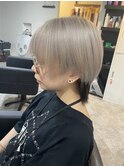#セミディ#シアーカラー#ショートヘア#姫カット#ダークアッシュ