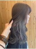 【oasisマミ】インナーカラーグレー/ケアブリーチ