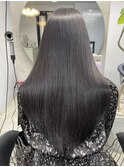 ★小顔前髪ワンカールレイヤーカット黒髪ネビージュボブルフ