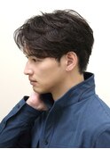 ニュアンスパーマビジネスパーマアップバング刈り上げ無し理容室