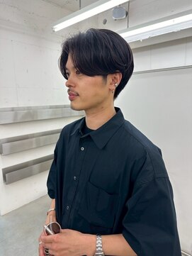 ノク 渋谷(nok) 大人センターパートメンズカット_くびれヘア
